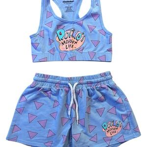 Rocko's Modern Life Sports Bra & Shorts Set